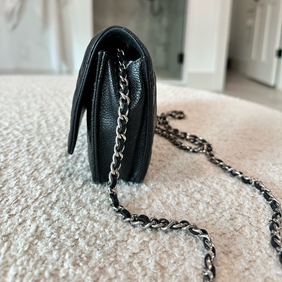 Chanel Quilted Caviar Wallet w/ Chain - Picture 12 of 12